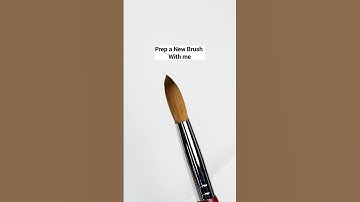 💅Acrylic Brush Transformation 101- How to PREP your NEW Acrylic brush  #nails #acrylicbrush
