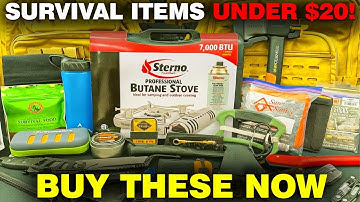 20 Cheap Survival Items Under $20 That Could SAVE YOUR LIFE!