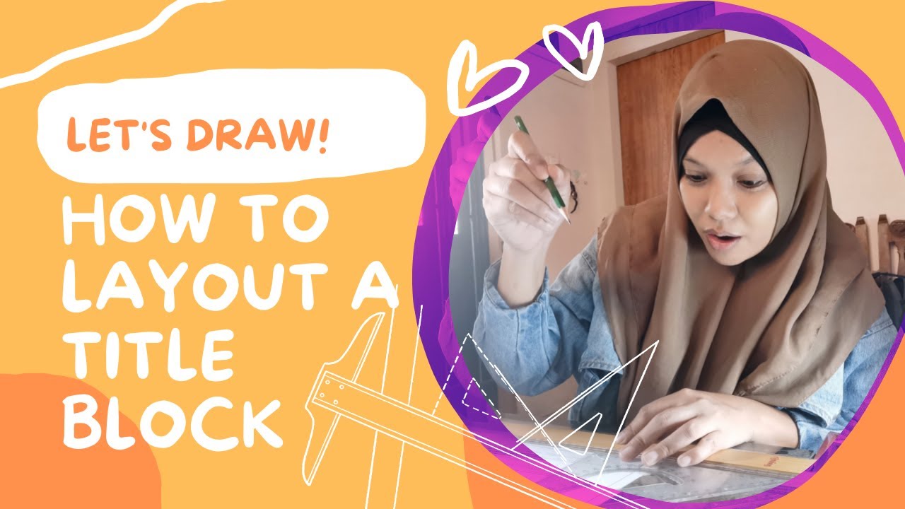 How to layout a title block - YouTube