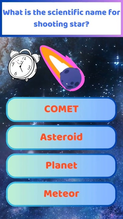 what-is-the-scientific-name-for-shooting-star-space-quiz-youtube