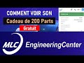 MLC ENGINEERING : comment voir son cadeau de 200 parts gratuits d'actions MLC