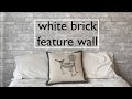 Diy white brick feature wall nuwallpaper