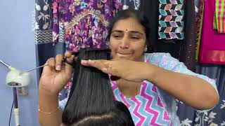 🧡step with layer | Step by Step Hair Cut 💈✂️ - Self |💖 telugu Vlogs 🥰