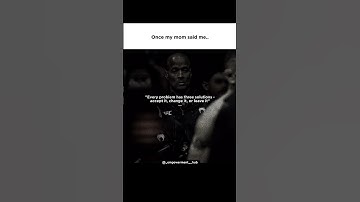 “Every problem has 3 solutions – Accept it. Change it. Or Leave it. The choice is yours.” ✨ #quotes