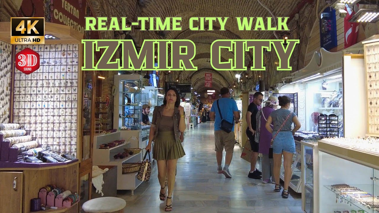 IZMIR CITY WALK • TURKEY 4K 60FPS | POV KONAK & KEMERALTI | 3D AUDIO | NO TALKING | POV TV