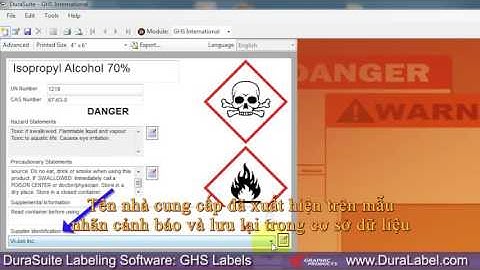 Create GHS Labels with DuraSuite