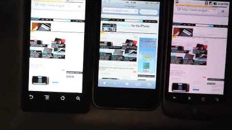 Triple Browser Test - Droid, iPhone 3GS and Nexus One