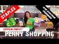 Penny Shopping & Free Food! Office Depot, staples, RaceTrac
