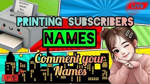 Artland Express live! PRINTING SUBSCRIBERS NAME ON PRINTER #shortsfeed #name #art #live #trending