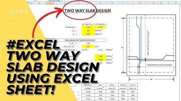 Master Two Way Slab Design using Excel Sheet (All Conditions)