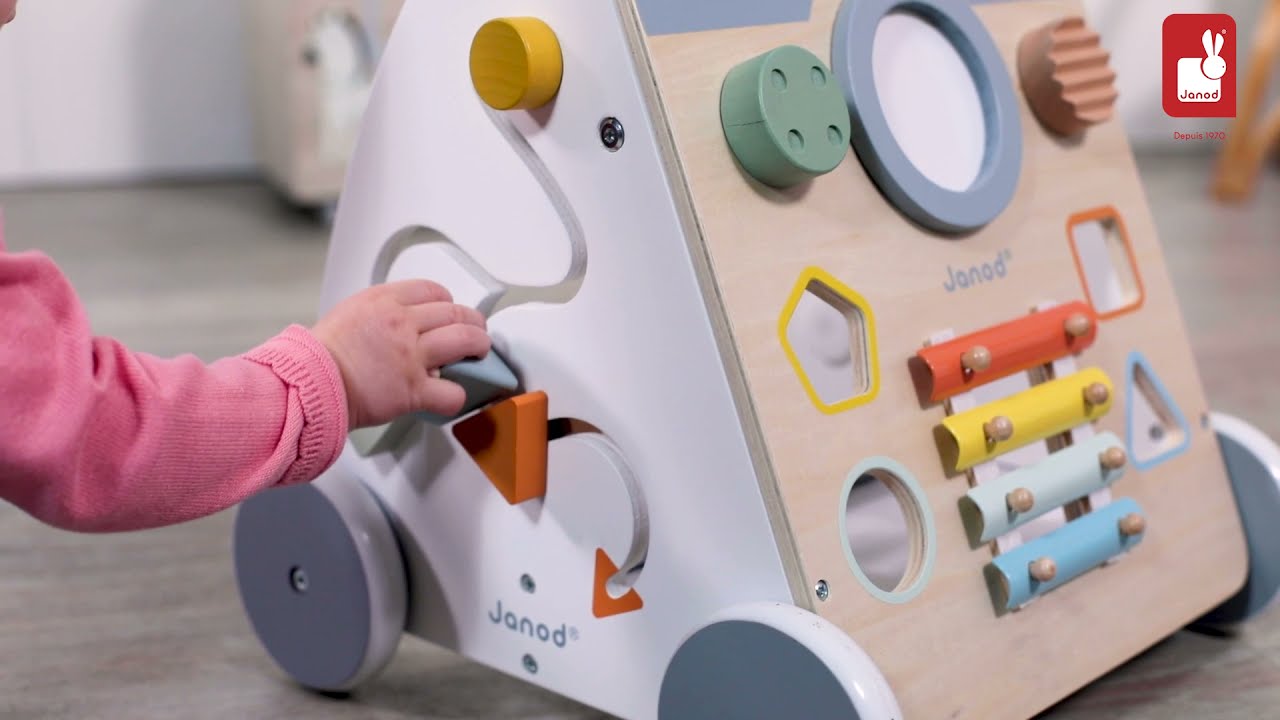 Trotteur Bébé Motricité pour Bébé, Trotteur Bébé Premiers Pas pour Apprendre  à Marcher avec Musique et Activités d'éveil, pour Apprendre les Lettres et  Les Chiffres, pour Bébé 6 + ois : 