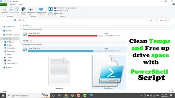 Free up drive space in Windows10/11 With PowerShell Script-The commands are below,in the description