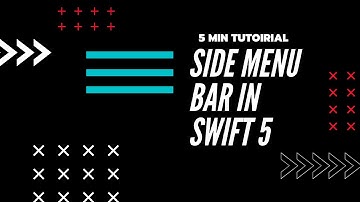 Side Menu Bar in Swift5 | Swift Tutorial
