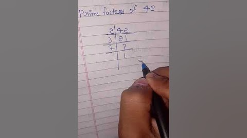 prime factors of 42 #shorts
