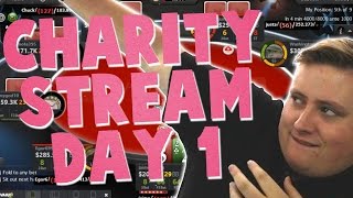 Charity Stream Day 1!! PokerStaples Stream Highlights Oct. 9th 2016