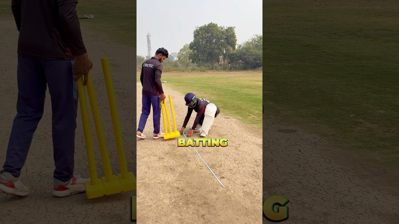 Batting against fast bowler from 15 yards!😱