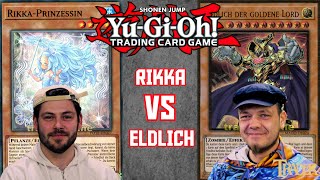 YuGiOh Rikka VS Eldlich deutsch | Stream Duell 543 | Master Duel | rikka deck | Trader | Review 2023