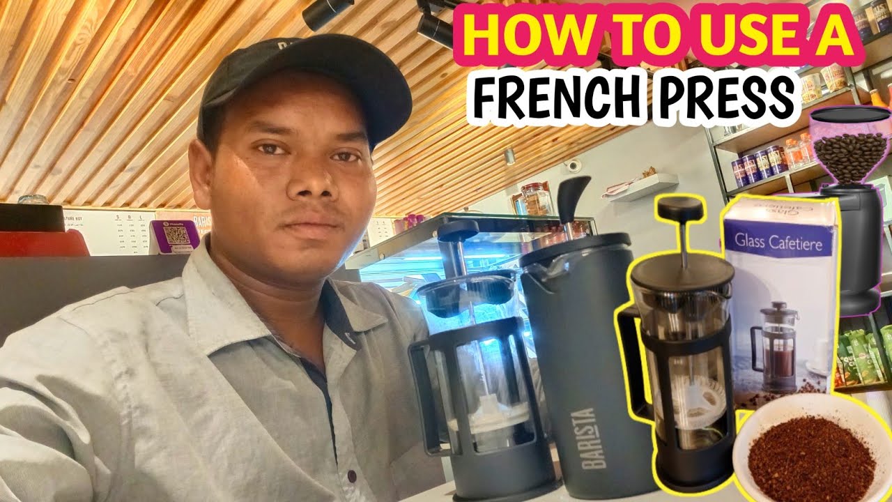 How to Make a French press Coffee at Home || How To Use A French Press ...