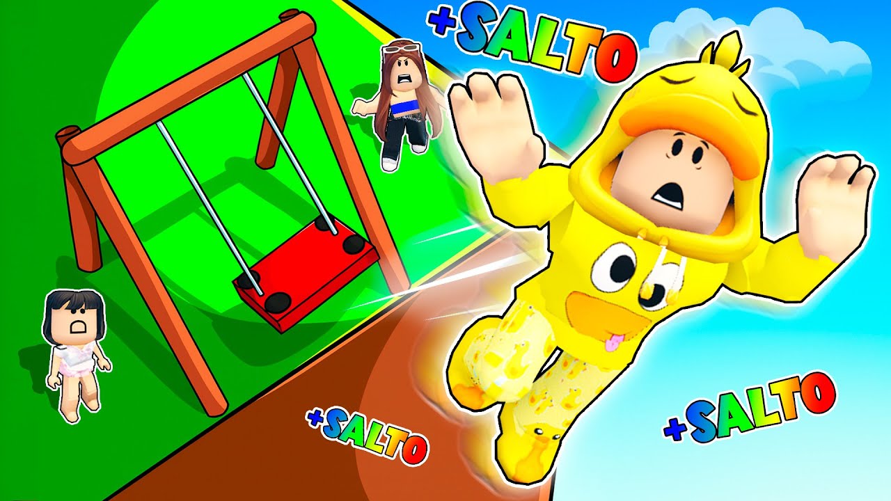 +1 de SALTO Cada Segundo en el SIMULADOR de COLUMPIO en Roblox!