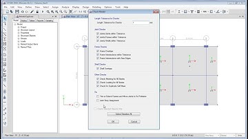 ETABS2016 Assign Support and Check Model Warning