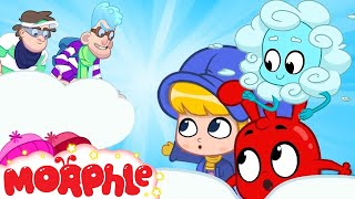 the big snowball fight snow building morphle cartoons for kids mila and morphle morphle tv