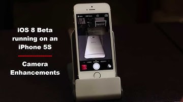 iOS 8 Beta running on an iPhone 5S - Camera App Updates