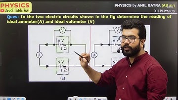 In the two electric circuits shown in the fig determine the reading ofideal