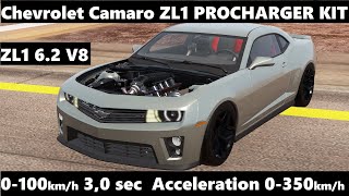 Chevrolet Camaro ZL1 6.2 V8 PROCHARGER KIT Review Test 0-100km/h 3,0 sec Acceleration 0-350km/h