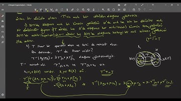 Lineer Operatörlerin Özellikleri I. Kısım