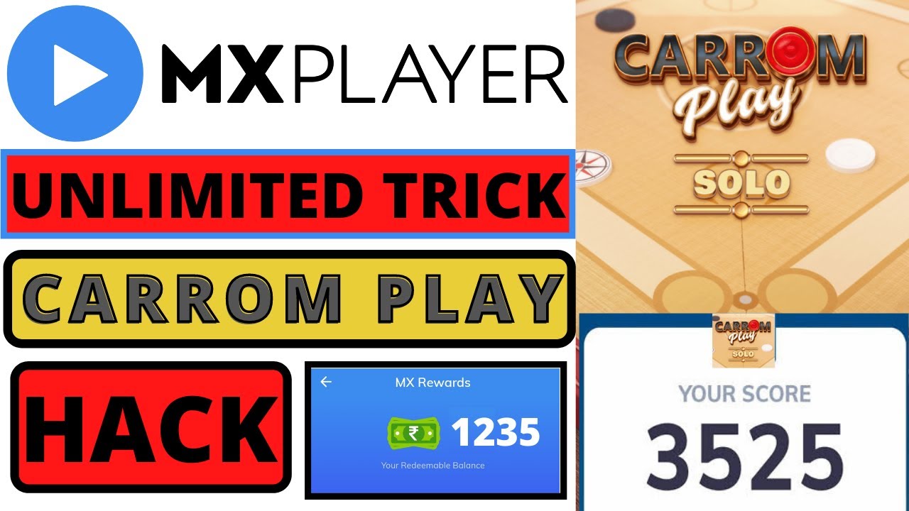 MX Player Carrom play Game Hack Trick | Carrom play Hack Trick |Unlimited Win | 2021