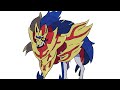 Zamazenta Shield Form - Pokémon - Time Lapse Art  - Procreate IPad