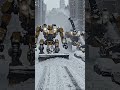 Mechs help New York with the blizzard