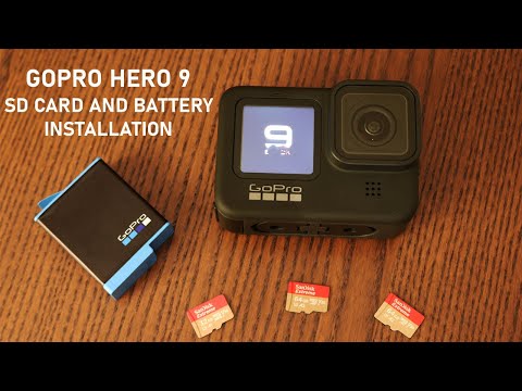 GoPro Hero 9 10 11  Battery and micro SD Card Installation 