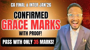 5 CONFIRMED GRACE MARKS in Jan