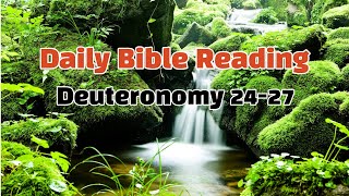 ✝️King James Bible 🔥 Deuteronomy 24-27 🔥 Daily Bible Reading✝️