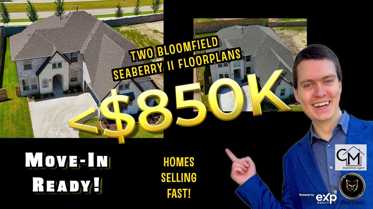 Don’t Wait! 2 Stunning Bloomfield Homes in McKinney TX | Move-In Ready June 2025