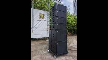 LA210P&LA18P Dual 10 Inch Active Line Array PA Speaker System testing part 3