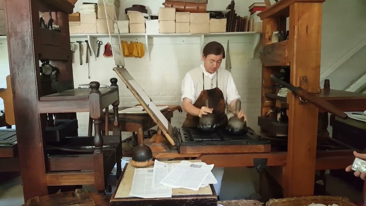 Printer Shop at Colonial Williamsburg, Virginia