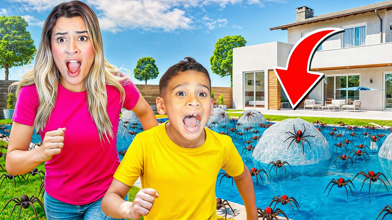 MINHA PISCINA ESTÁ INFESTADA DE ARANHAS MORTAS!