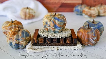 Pumpkin Spice Life Cold Process Soapmaking Using a Silicone Cavity Mold