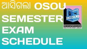 osou release semester exam time table (schedule) ! complete details information