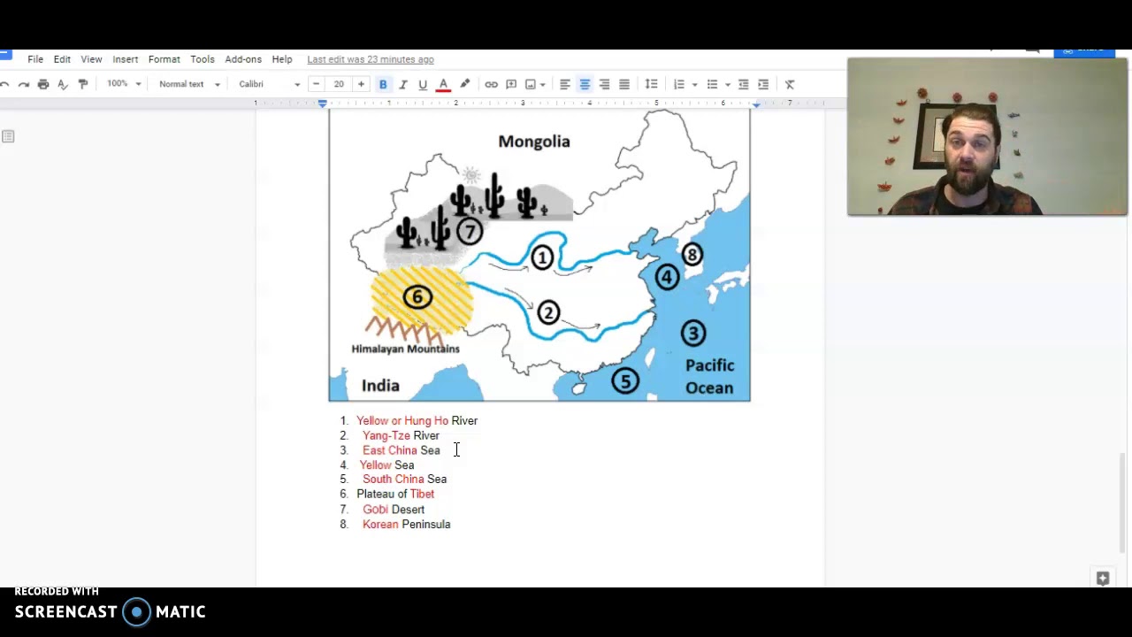 Ancient Chinese Geography W/ONeill YouTube