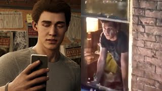 Spider-Man: No Way Home Ending Swing and Spider-Man PS4 Beginning Swing Side By Side Comparison