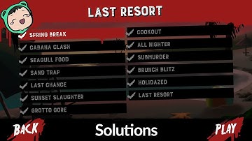 Friday the 13th: Killer Puzzle - Last Resort Solutions/Walkthrough