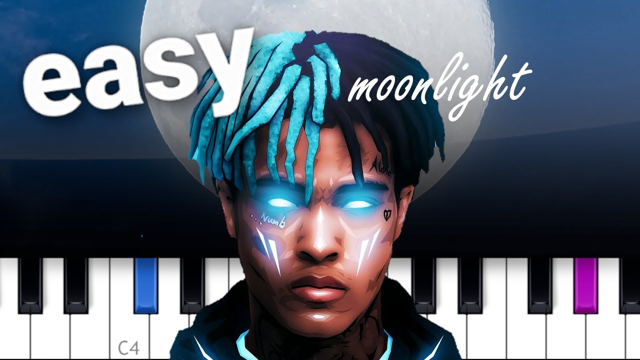 XXXTentacion - Moonlight EASY PIANO TUTORIAL
