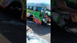KMS BUS ACCIDENT 😢😣 #kmsbus #accident #coimbatore #erode #shortsfeed
