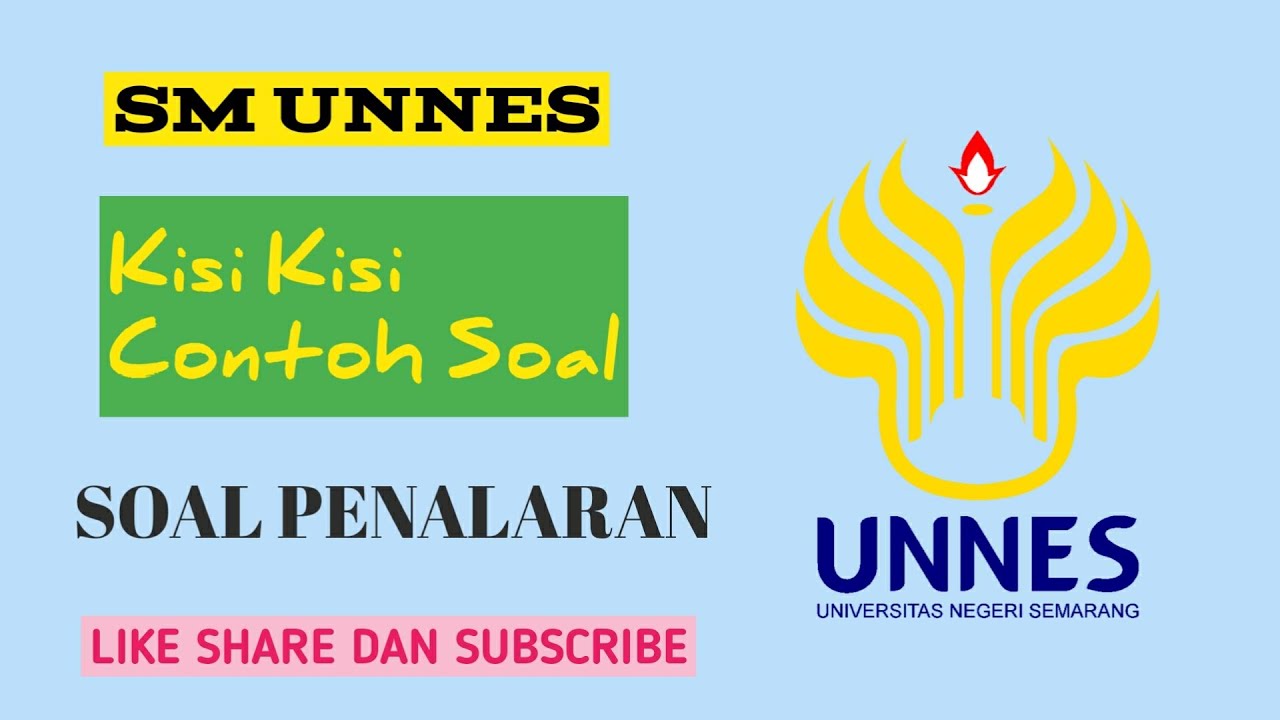 Bahas Soal Penalaran Ujian Mandiri UNNES 2021