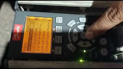 How to save or download drive parameter. Danfoss VFD FC302
