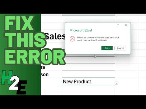 Excel Drop-Down Lists Made Easy: No More Data Validation Errors!