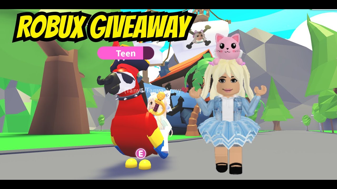 Adopt Me Robux Pets Giveaway Roblox Apr 27 Youtube